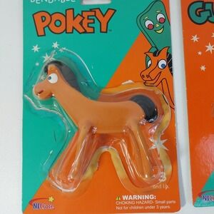 Pokey and Gumby NJ Croce‎ Flexible Bendable Poseable Toy 4.5"x 4.25" 2004
